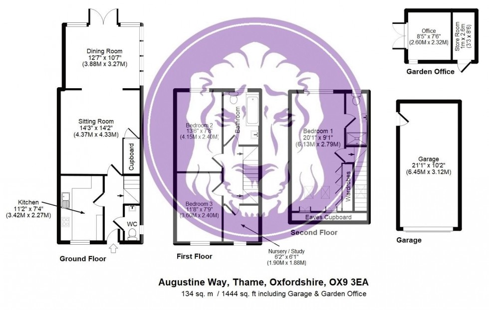 Floorplan for Augustine Way, Thame
