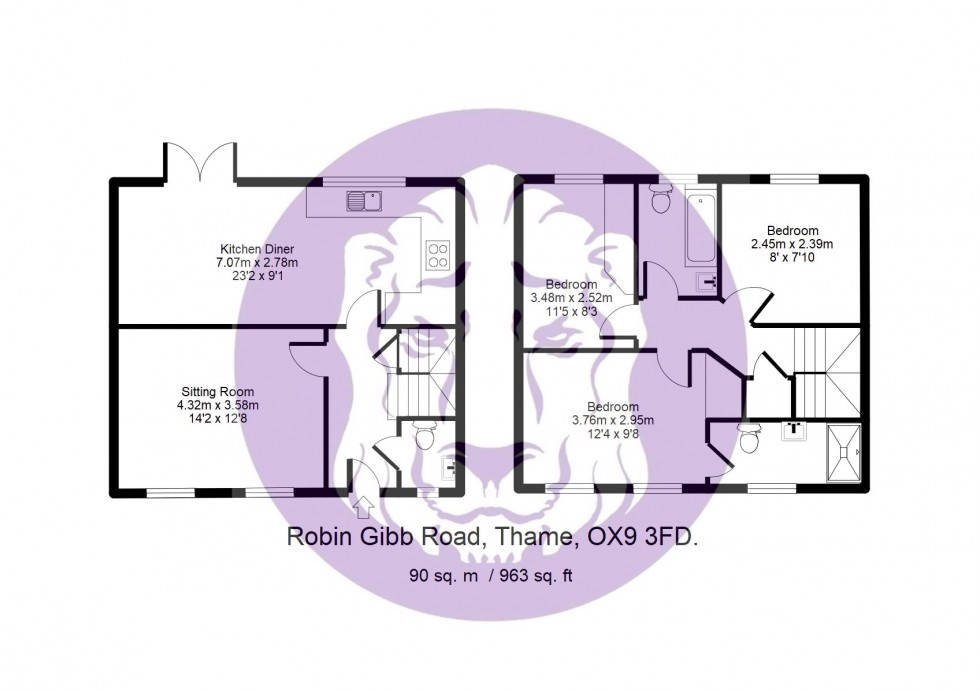 Floorplan for Robin Gibb Road, Thame