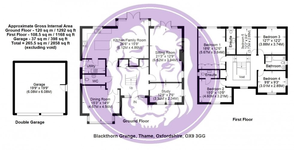 Floorplan for Blackthorn Grange, Thame