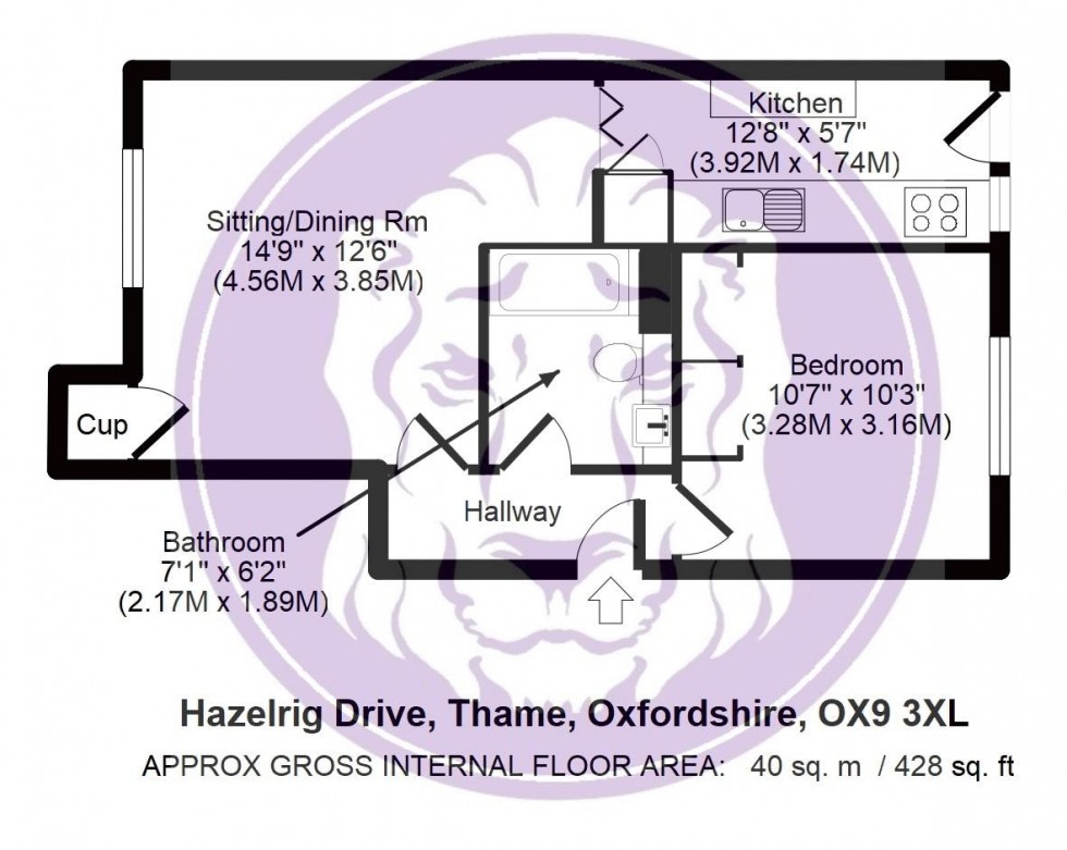 Floorplan for Hazelrig Drive, Thame