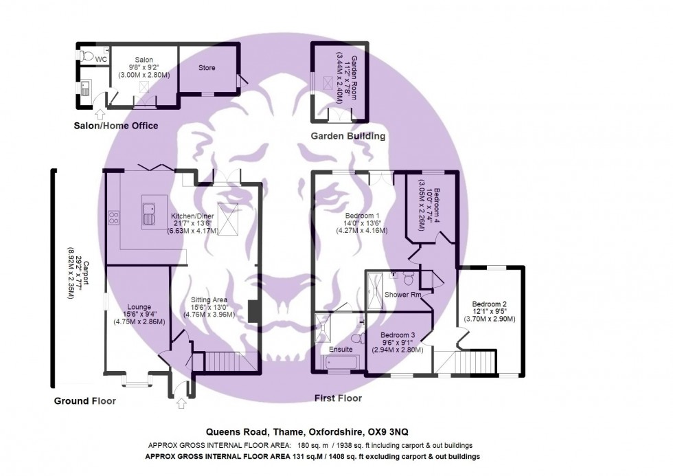 Floorplan for Queens Road, Thame