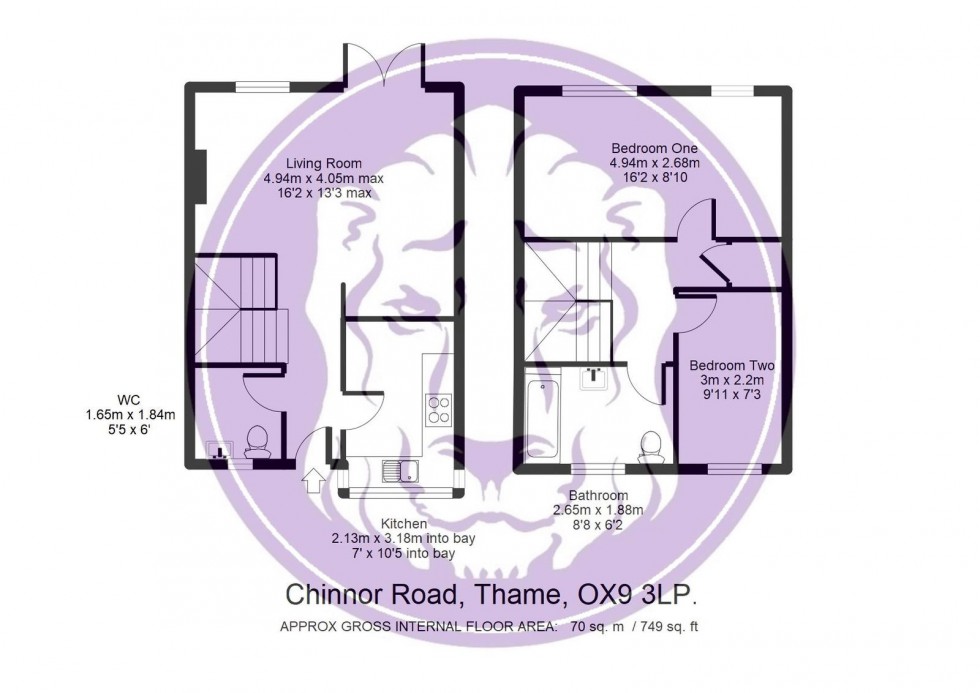 Floorplan for Chinnor Road, Thame