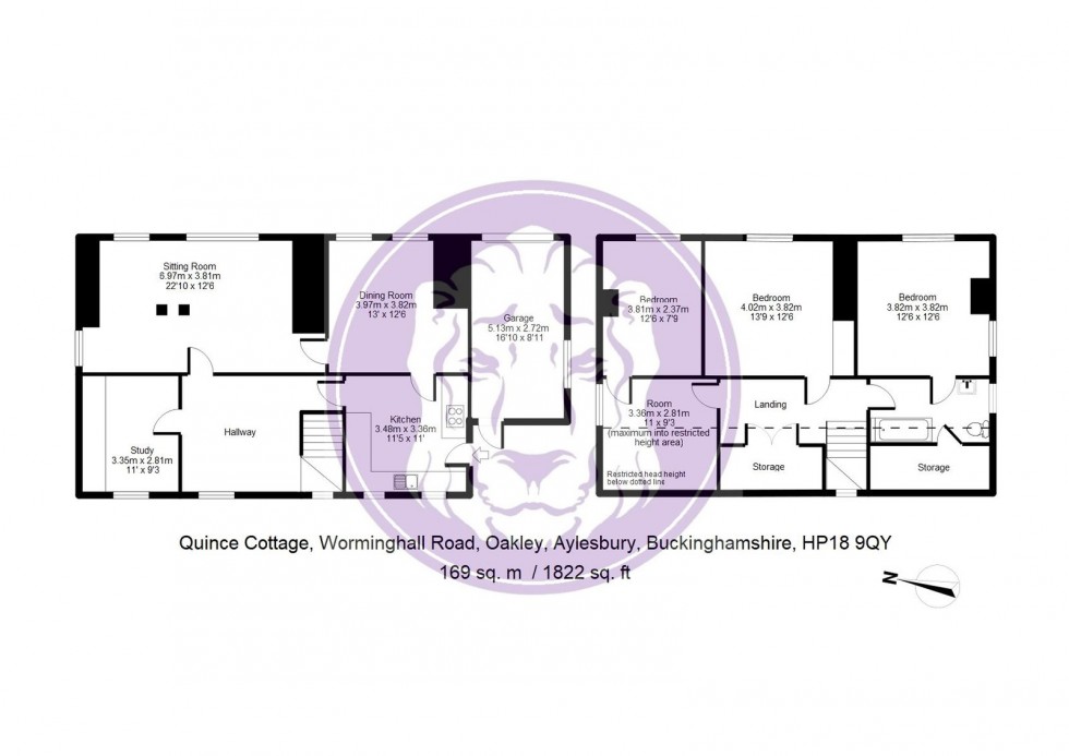 Floorplan for Worminghall Road, Oakley