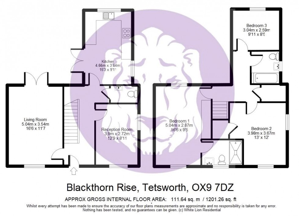 Floorplan for Blackthorn Rise, Tetsworth