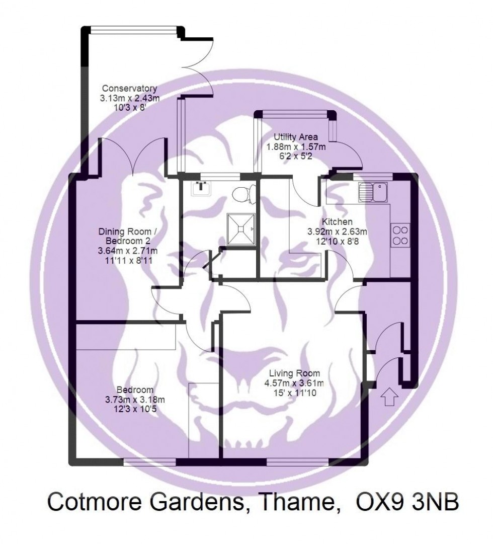 Floorplan for Cotmore Gardens, Thame