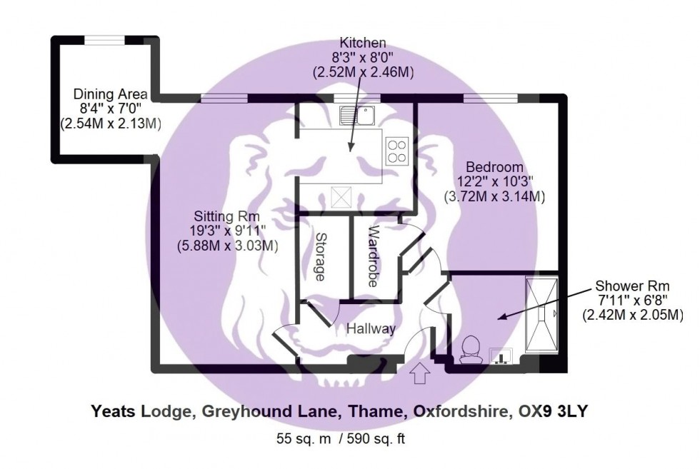 Floorplan for Greyhound Lane, Thame