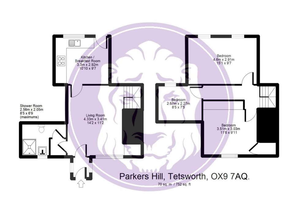 Floorplan for Parkers Hill, Tetsworth, Thame, OX9 7AQ