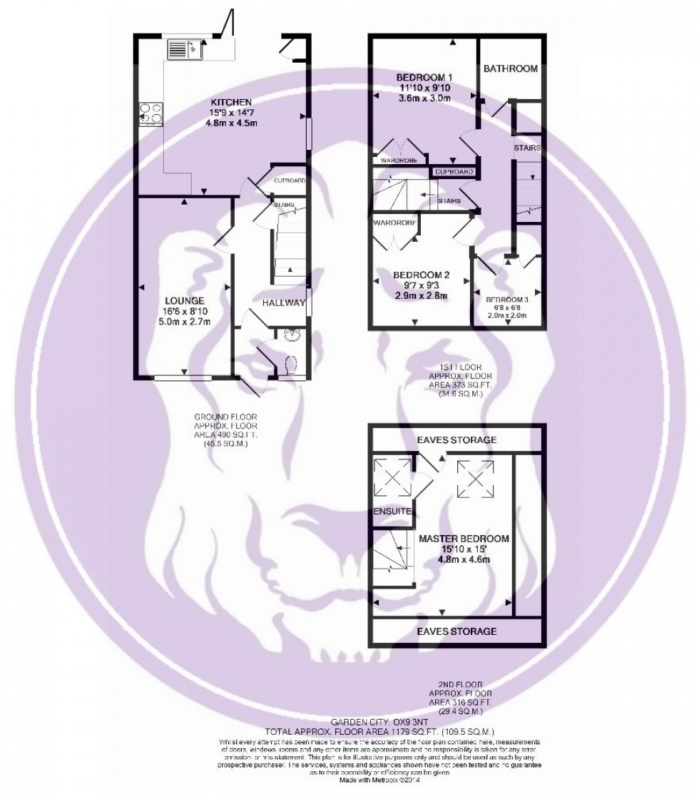 Floorplan for Garden City, Thame