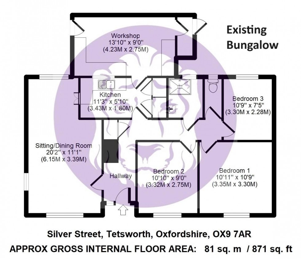 Floorplan for Silver Street, Tetsworth