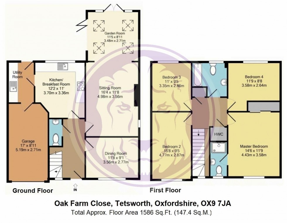 Floorplan for Oak Farm Close, Tetsworth