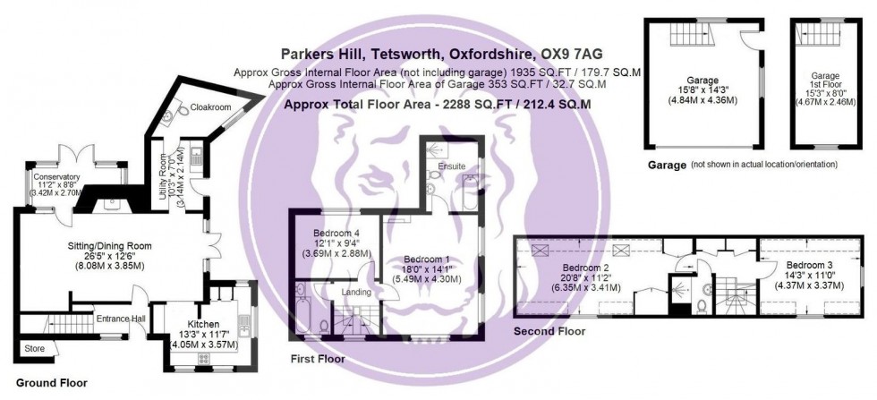Floorplan for Parkers Hill, Tetsworth