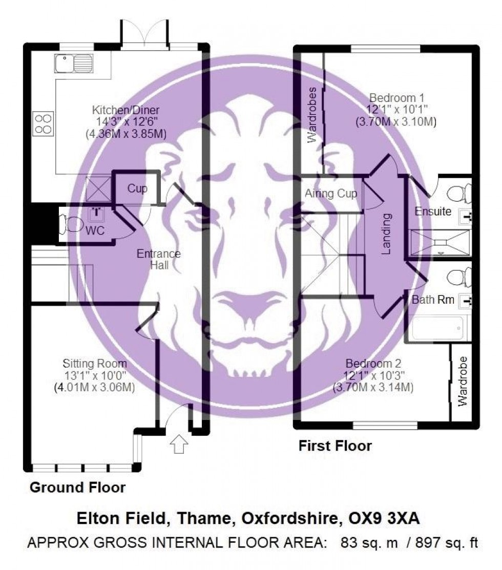 Floorplan for Elton Field, Thame