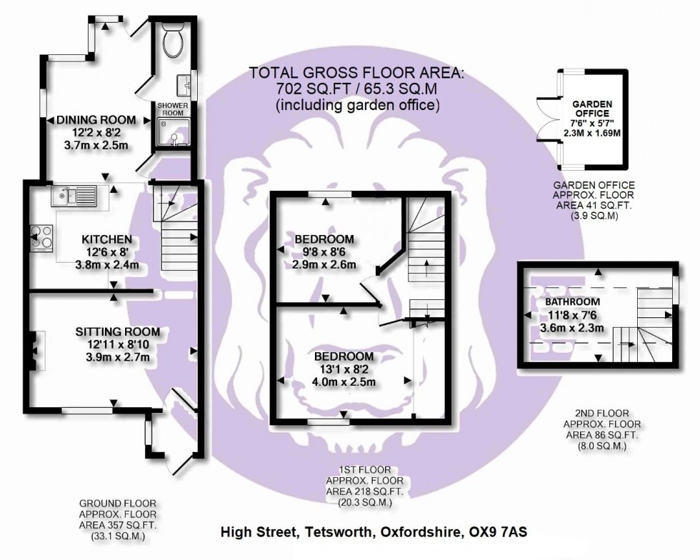 Floorplan for High Street, Tetsworth