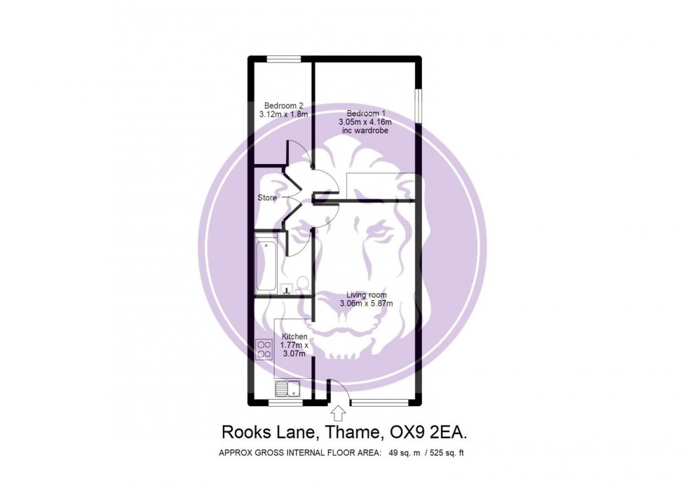 Floorplan for Rooks Lane, Thame, OX9 2EA