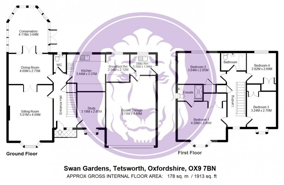 Floorplan for Swan Gardens, Tetsworth