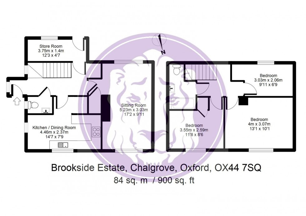 Floorplan for Brookside, Chalgrove