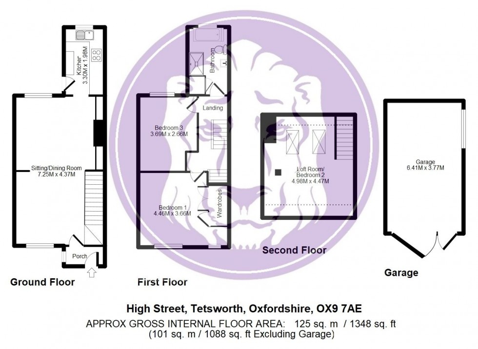 Floorplan for High Street, Tetsworth