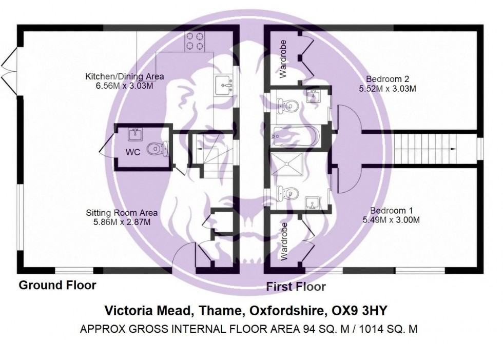 Floorplan for Victoria Mead, Thame, OX9 3HY