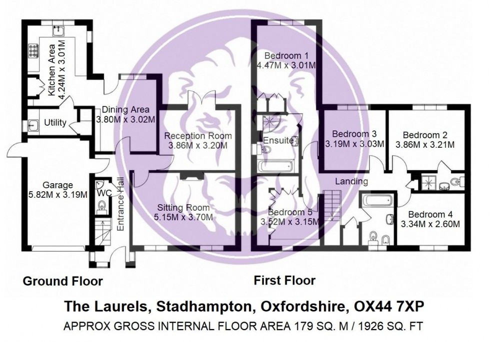 Floorplan for The Laurels, Stadhampton